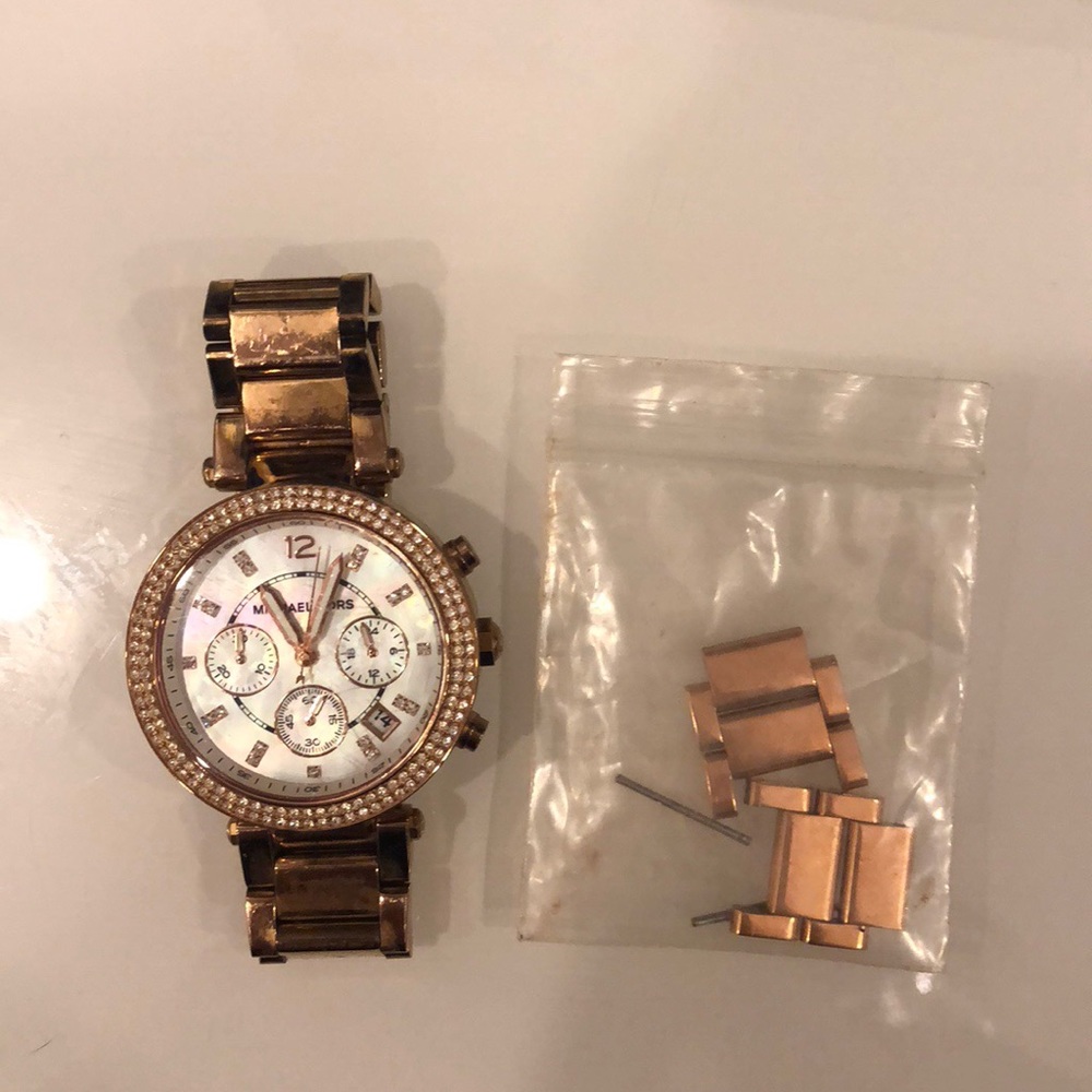 Michael Kors Parker Rose Gold Chronograph